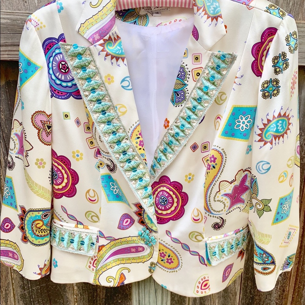Alberto Makali Paisley Jacket Blazer